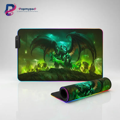 RGB Gaming Mouse Pad - World of Warcraft Illidan Stormrage Edition