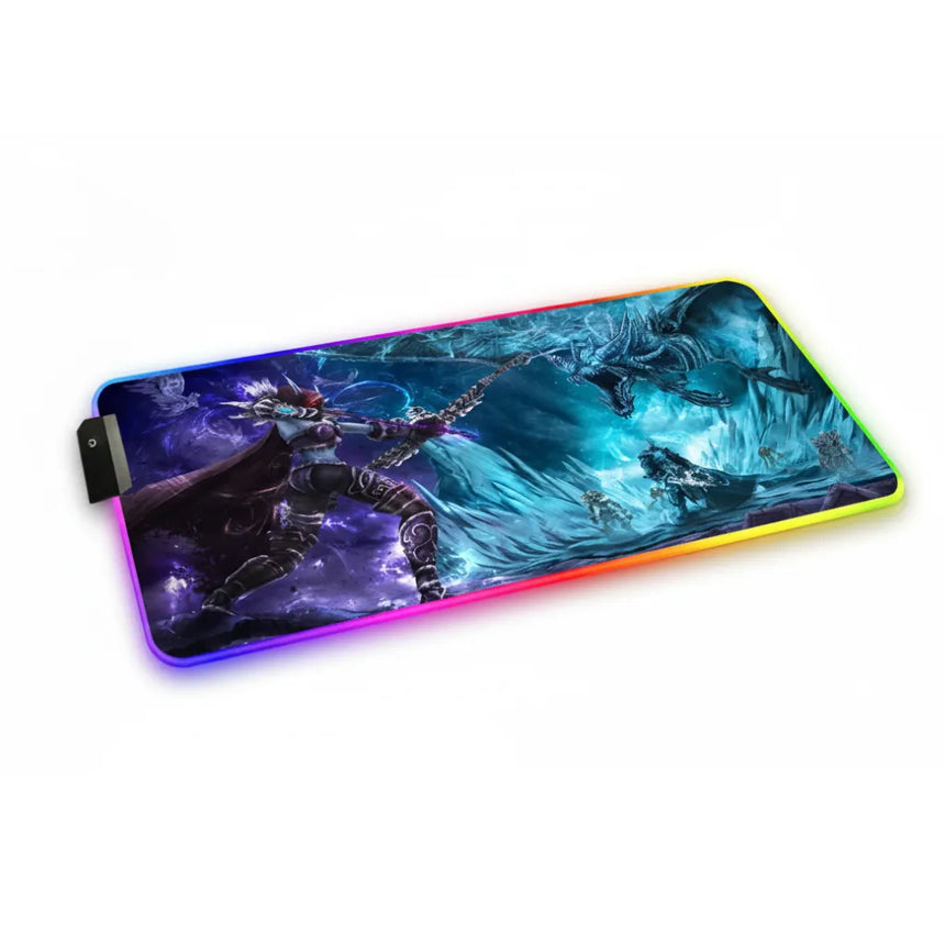 RGB Gaming Mouse Pad - World of Warcraft: Sylvanas vs Sindragosa Edition