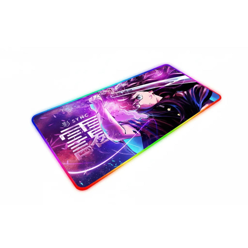 Demon Slayer RGB Gaming Mouse Pad - Exclusive Manga Character Design