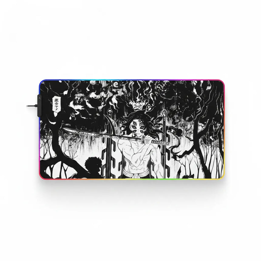 Kokushibo RGB Gaming Mouse Pad - Demon Slayer XXL Edition