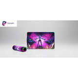 Tapis de Souris Gaming RGB League of Legends - Jinx Chaos Edition avec design électrique et couleurs vibrantes.