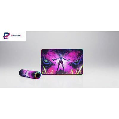 League of Legends RGB Gaming Mouse Pad - Jinx Chaos Edition