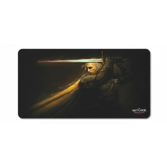 Tapis de Souris Gaming The Witcher - Édition Collector Esport avec Geralt de Riv en action.