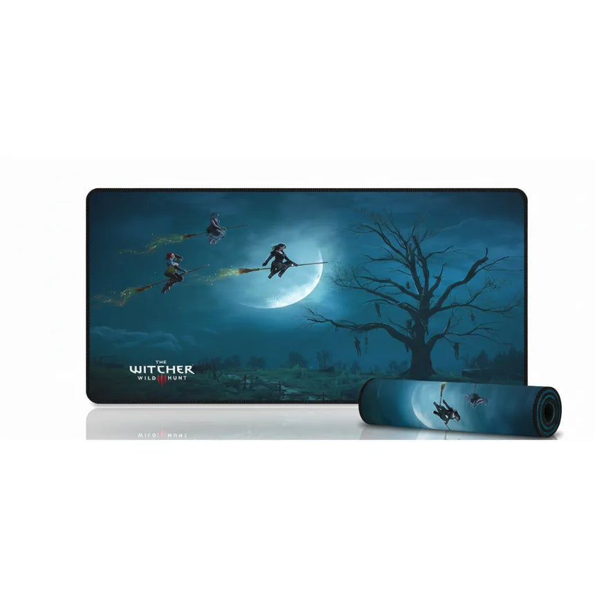 Tapis de Souris Gaming The Witcher - Édition Magiciennes & Sorcellerie avec illustration de sorcières sur vol.