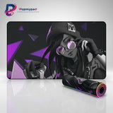 Tapis de Souris Gaming Valorant - Killjoy Edition (Style Tech-Noir & Violet) avec design graphique dynamique et moderne.