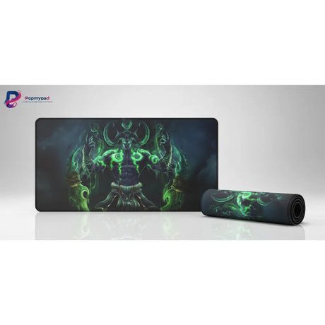 Tapis de Souris Gaming World of Warcraft - Édition Illidan Stormrage : Précision & Puissance Fel avec design d'Illidan