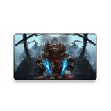 Tapis de Souris Gaming World of Warcraft - Édition Worgen Warrior XXL avec guerrier Worgen et lames spectrales.