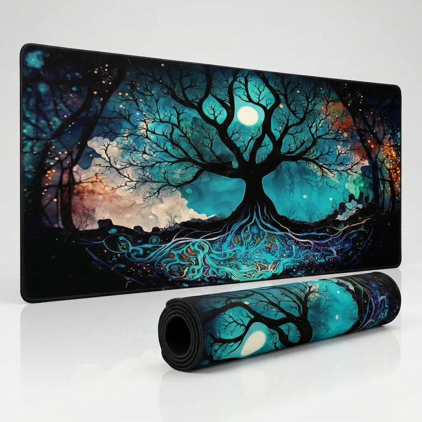 XXL Gaming Mouse Pad - Dreamy & Lunar Tree of Life