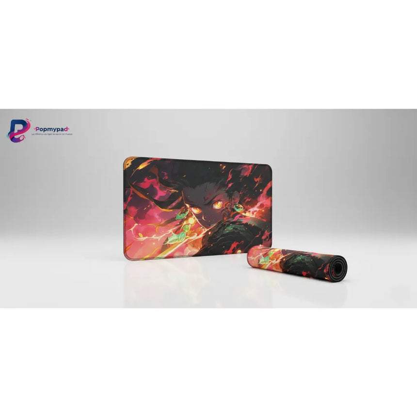 XXL Gaming Mouse Pad - Demon Slayer: Awakening of Fire