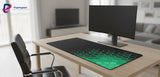 XXL Gaming Mouse Pad - Futuristic Design Emerald Green Hexagons