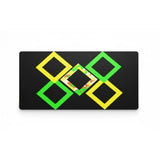 XXL Gaming Mouse Pad - Geometric Neon & Artistic Camo Design