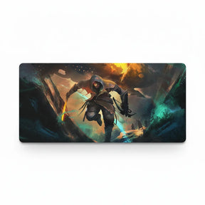 Tapis de Souris Gaming XXL - Édition Légende de l'Assassin - Glisse Précision & Confort avec un assassin en pleine course.