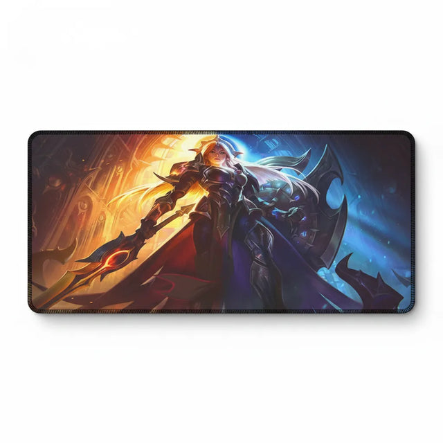 Tapis de Souris Gaming XXL - League of Legends Édition All-Stars avec illustration dynamique des champions.