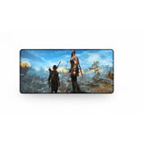 Tapis de Souris God of War - Kratos & Atreus | Édition Ultra-Précision Esport avec Kratos et Atreus sur fond nordique.