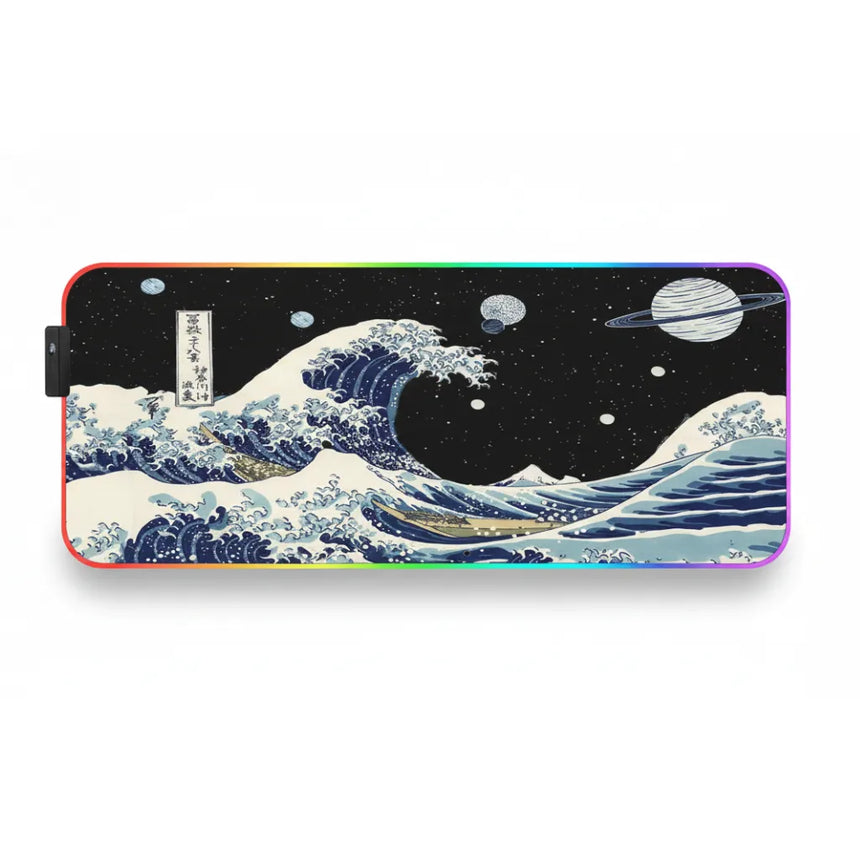 Japanese Mouse Pad - The Great Cosmic Wave