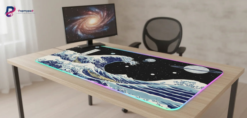 Japanese Mouse Pad - The Great Cosmic Wave