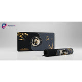 Japanese Mouse Pad Koi Carp Yin-Yang — Balance & Serenity Gold and Black