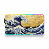 Japanese Mouse Pad: Hokusai's The Great Wave - Gold Edition