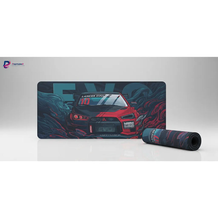 Lancer Evolution X Mouse Pad — Illustrated Street Edition