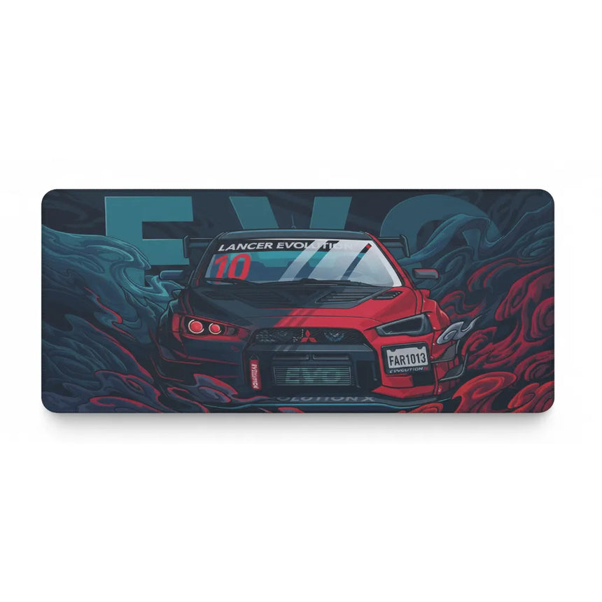 Lancer Evolution X Mouse Pad — Illustrated Street Edition