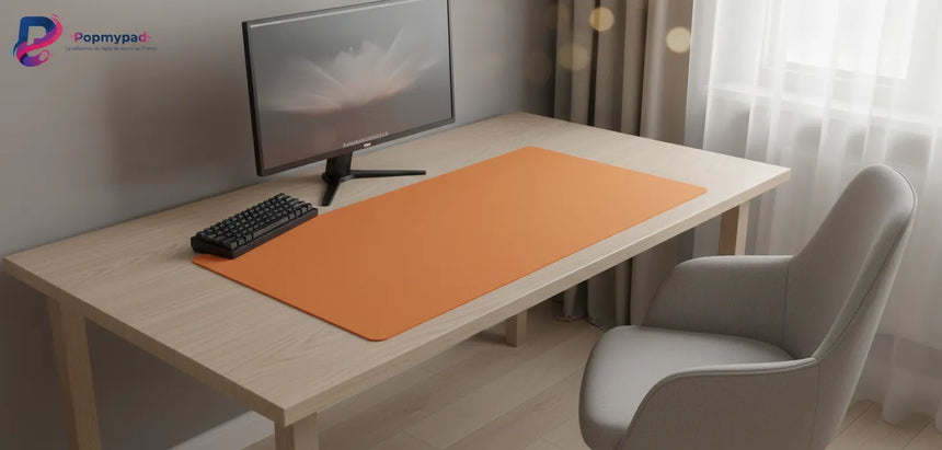 Vibrant Orange Mouse Pad - Premium Edition