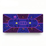 Poker Mouse Pad - Royal Texas Hold'em & Neon Arabesque Design