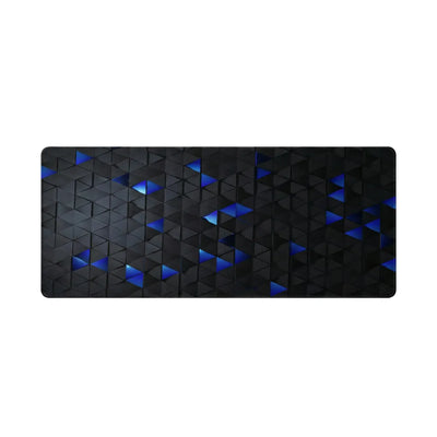 Polygon Mouse Pad - Premium 3D Geometric Design in Blue & Black