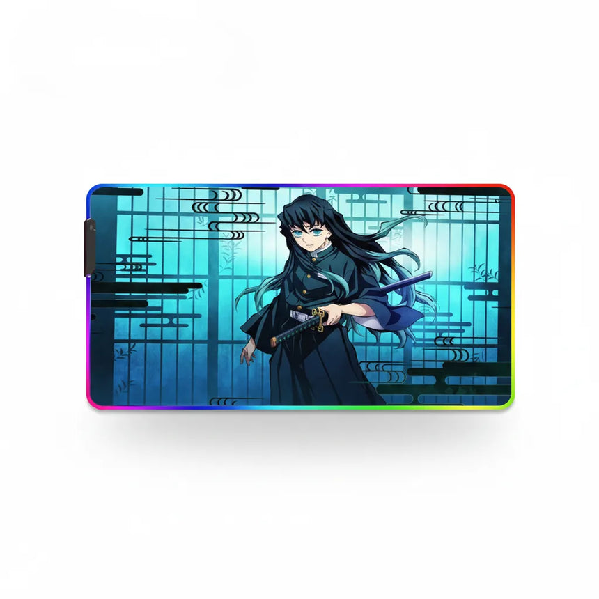 Demon Slayer RGB Mouse Pad - Muichiro Tokito Design | Ultimate Glide