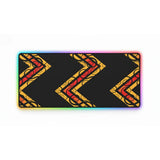 RGB Mouse Pad – Geometric Tribal Design & Premium Comfort