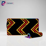 RGB Mouse Pad – Geometric Tribal Design & Premium Comfort
