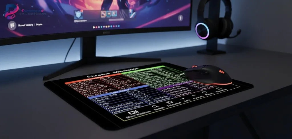 Google Chrome Shortcuts Mouse Pad - Productivity & Minimalist Design