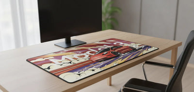 Tesla Model 3 Mouse Pad - Artistic Illustration Edition "Electric Speed"