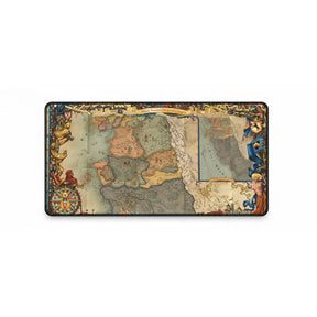 Tapis de Souris The Witcher - Édition Carte du Continent - XXL avec design détaillé de carte ancienne