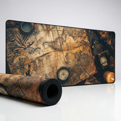 XL Mouse Pad - Legendary Cartography & Antique Compasses
