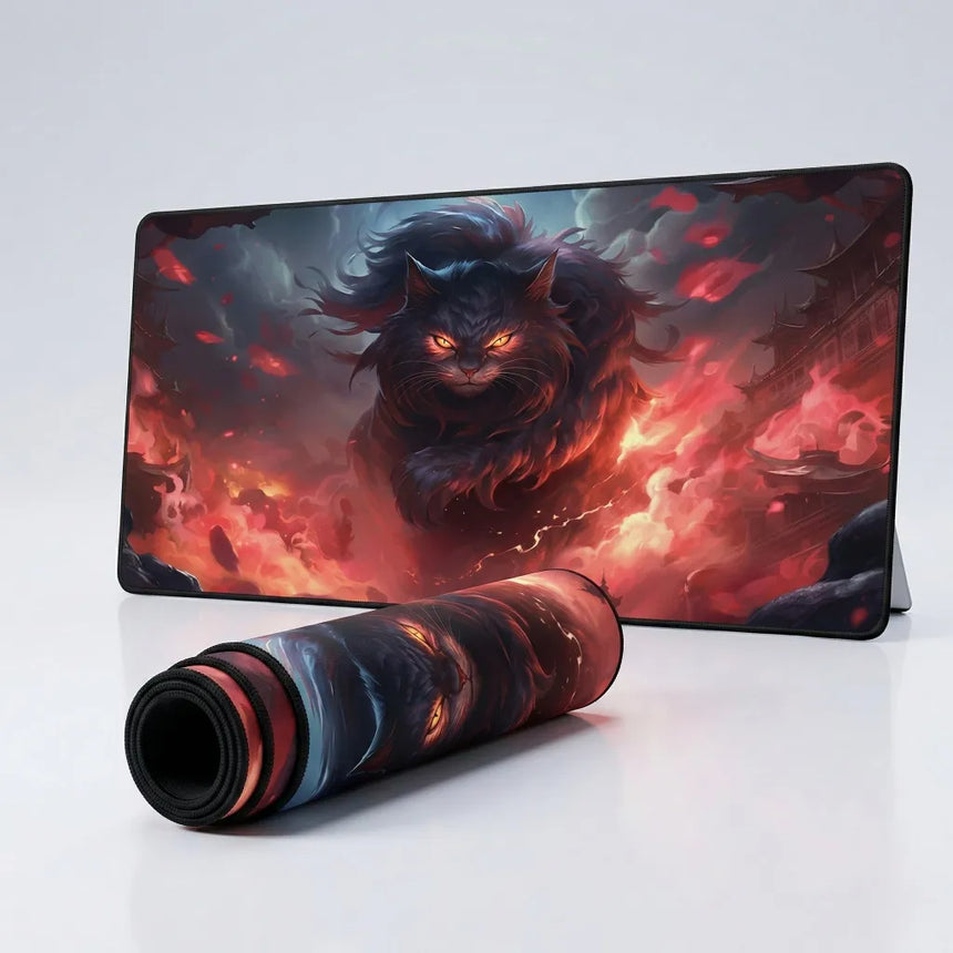 XXL Mouse Pad - The Scarlet Guardian (Mystic Lion)
