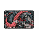 Tapis de Souris XXL Dragon Japonais - Édition Ryu Ocre & Charcoal avec un dragon détaillé et artistique.