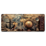 XXL Mouse Pad Nautical Exploration - Vintage World Map Design
