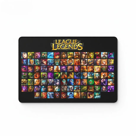 Tapis de Souris XXL League of Legends - Édition Grille des Champions Anthologie avec une mosaïque de champions.