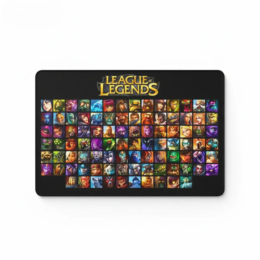 Tapis de Souris XXL League of Legends - Édition Grille des Champions Anthologie avec une mosaïque de champions.