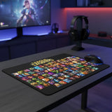 Tapis de Souris XXL League of Legends - Édition Grille des Champions Anthologie affichant une mosaïque de champions.