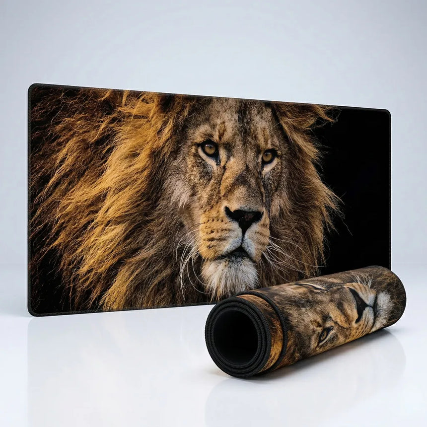 XXL Majestic Lion Mouse Pad — Collector's Edition Gaming & Office