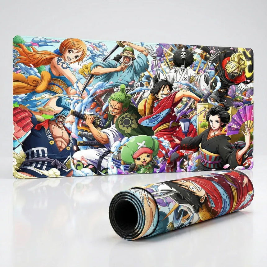 XXL One Piece Wano Country Crew Mouse Pad (900x400mm) - Ultimate Glide - PopMyPad