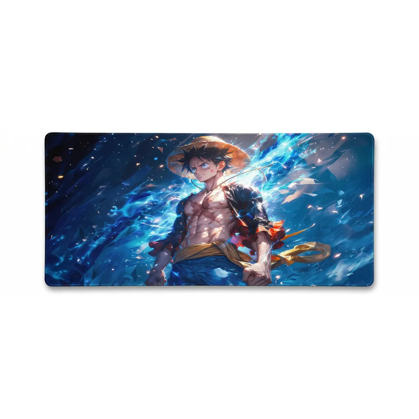 XXL One Piece Luffy Blue Aura Mouse Pad (900x400mm) - Esport Precision - PopMyPad