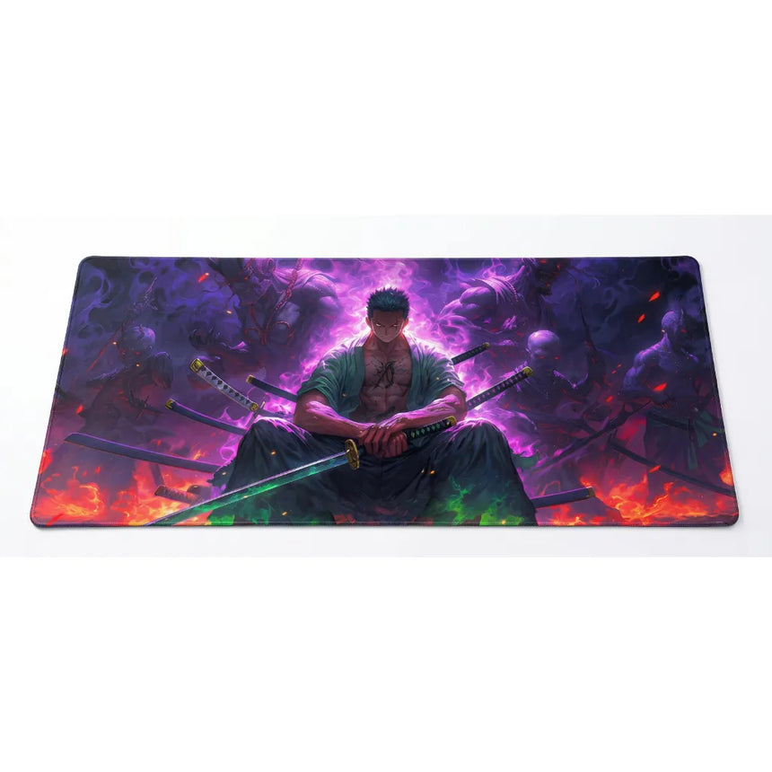 One Piece Roronoa Zoro Asura XXL Mousepad (900x400mm) - Esport Domination - PopMyPad