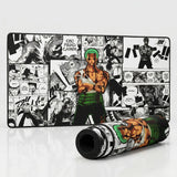 XXL One Piece Roronoa Zoro Manga Collage Mouse Pad (900x400mm) - Esport Precision - PopMyPad