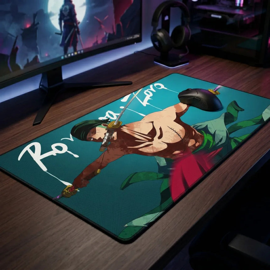 XXL One Piece Roronoa Zoro Mouse Pad (900x400mm) - Esport Precision - PopMyPad