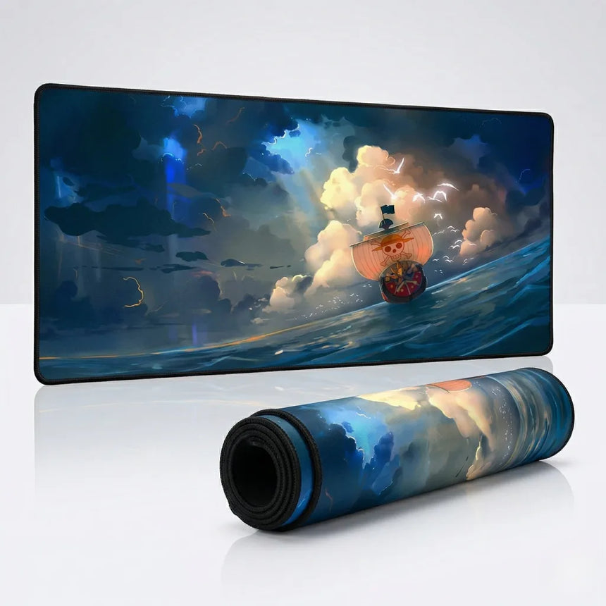 One Piece Thousand Sunny Storm XXL Mouse Pad (900x400mm) - Esport Glide - PopMyPad