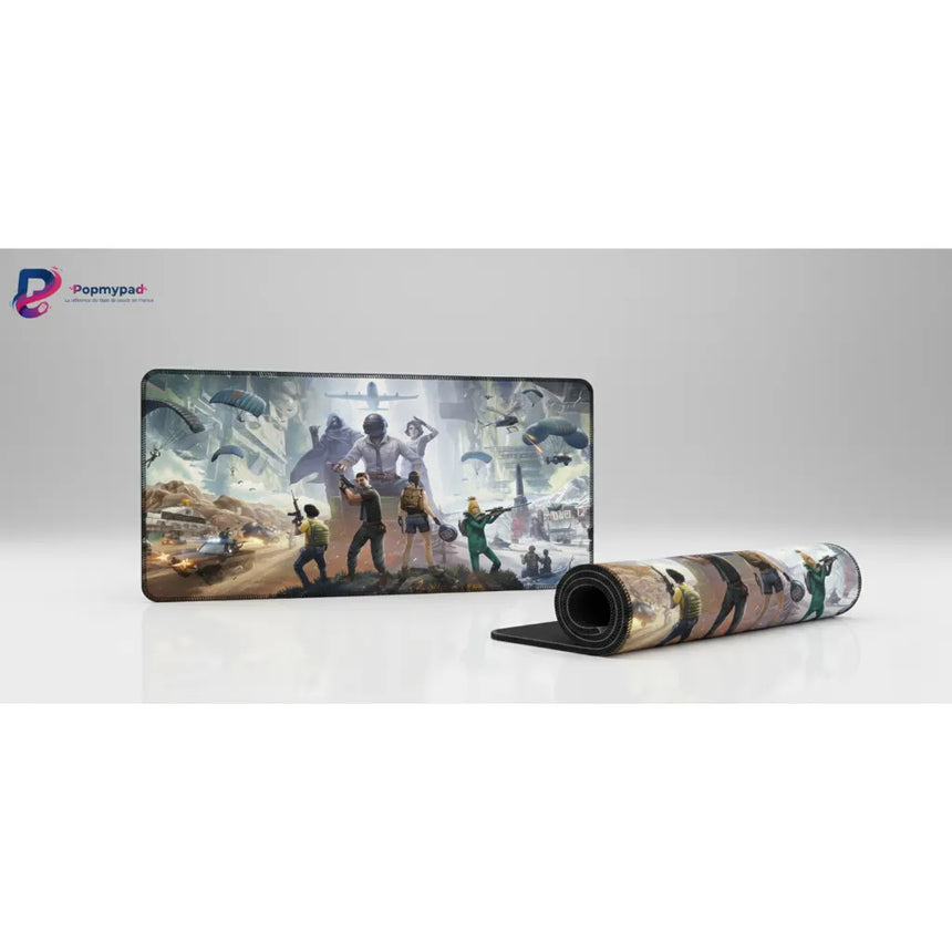 XXL PUBG Battle Royale Squad Mouse Pad (900x400mm) - Ultimate Glide & Precision - PopMyPad