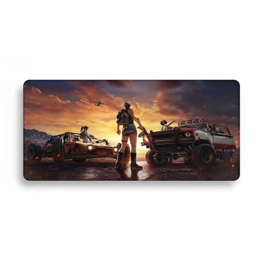 XXL PUBG Sunset Squad Mouse Pad (900x400mm) - Ultimate Glide & Esport Precision - PopMyPad