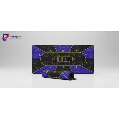 XXL Poker Texas Hold'em Mouse Pad - Baroque Design Purple & Black